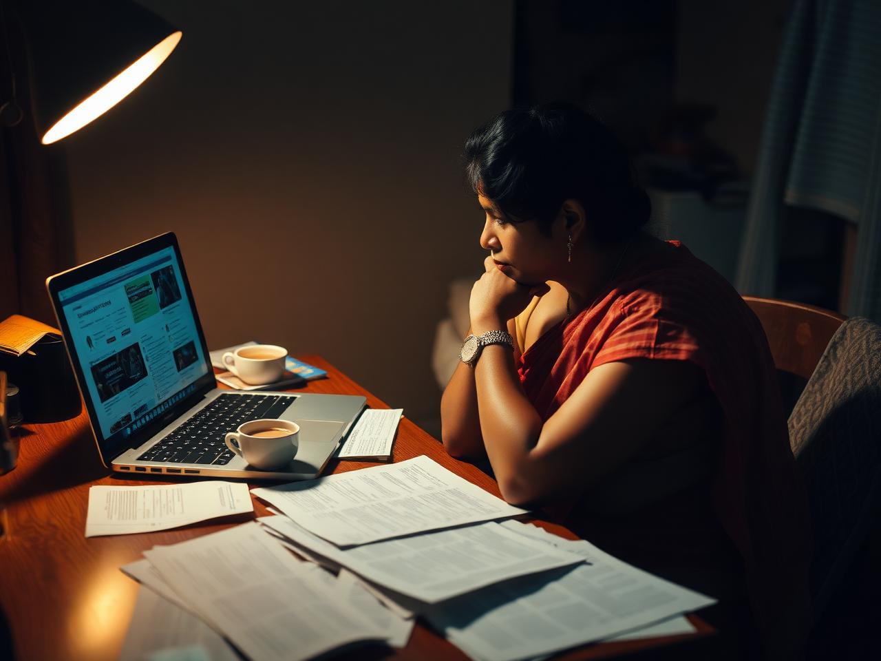 Kerala teacher overwhelmed while searching for international teaching jobs late at night